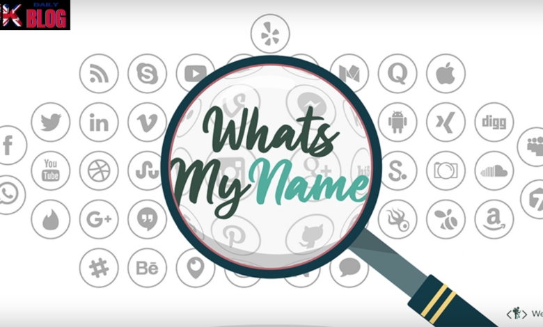 Whatsmyname app