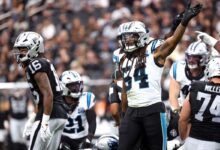 Carolina panthers vs las vegas raiders match player stats