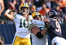 Green bay packers vs chicago bears match player stats